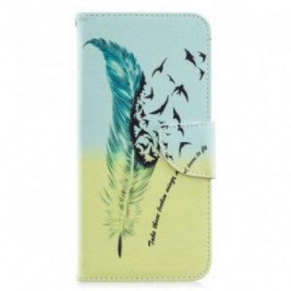 Capa Folio Para Samsung Galaxy A70 Aprender A Voar