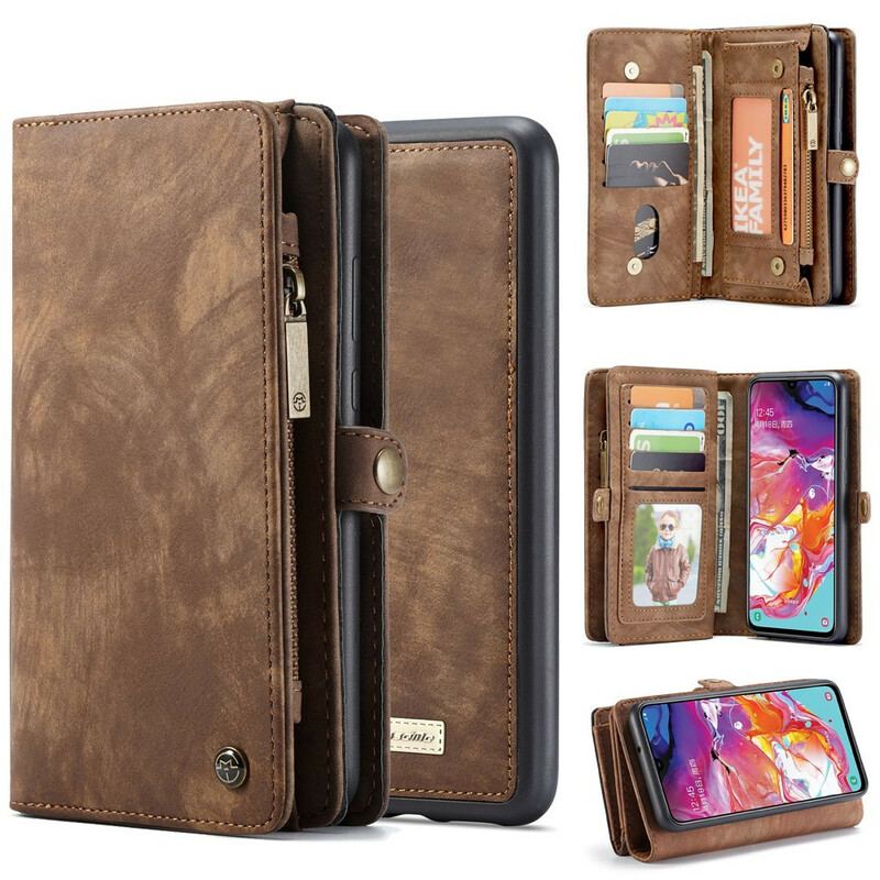 Capa Capa Folio Para Samsung Galaxy A70 Caseme Destacável