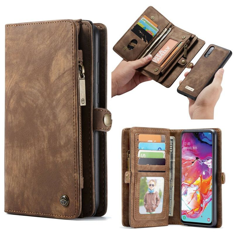 Capa Capa Folio Para Samsung Galaxy A70 Caseme Destacável