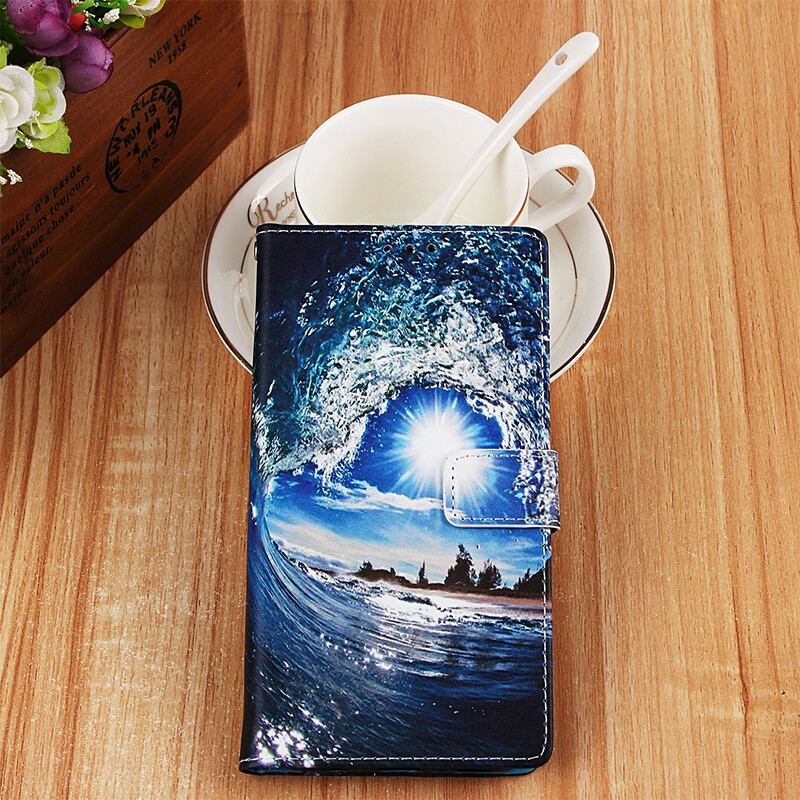 Capa Folio Para Samsung Galaxy A70 De Cordão Paisagem Lanyard Daydreams