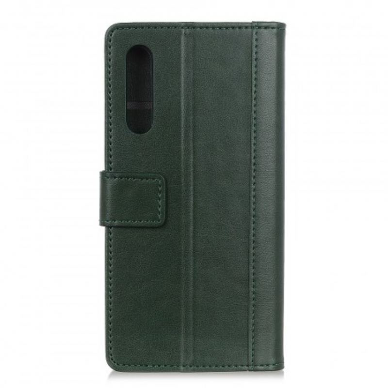 Capa Folio Para Samsung Galaxy A70 Couro Sério