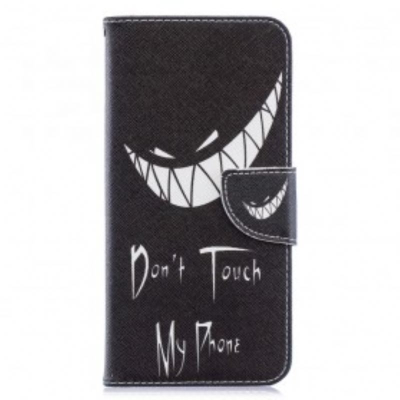 Capa Folio Para Samsung Galaxy A70 Telefone Do Diabo