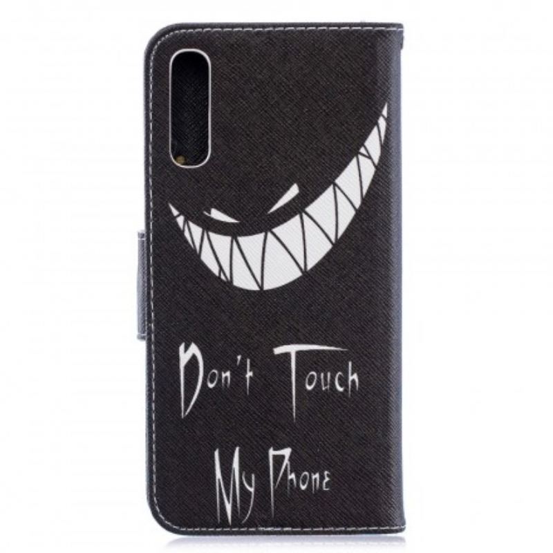 Capa Folio Para Samsung Galaxy A70 Telefone Do Diabo