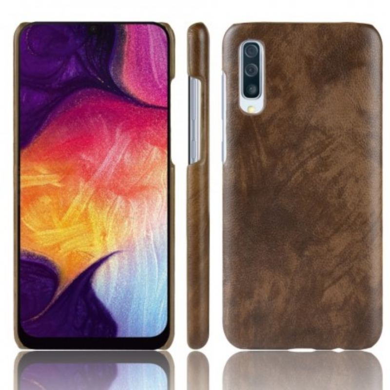 Capa Para Samsung Galaxy A70 Efeito Couro Lichia