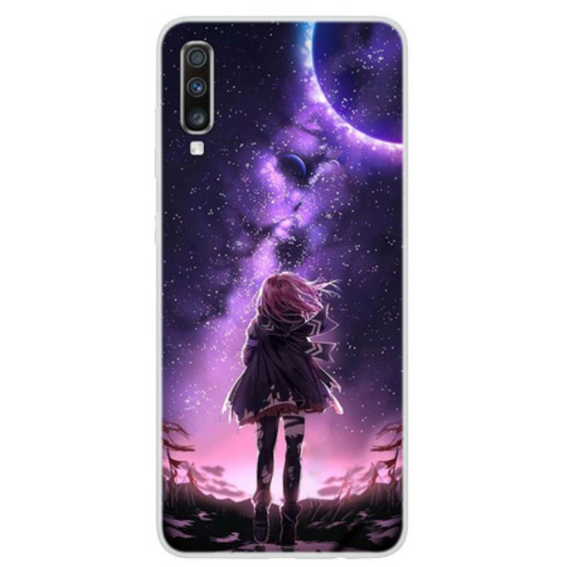 Capa Para Samsung Galaxy A70 Lua Cheia Mágica