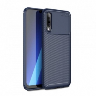 Capa Para Samsung Galaxy A70 Textura Flexível De Fibra De Carbono