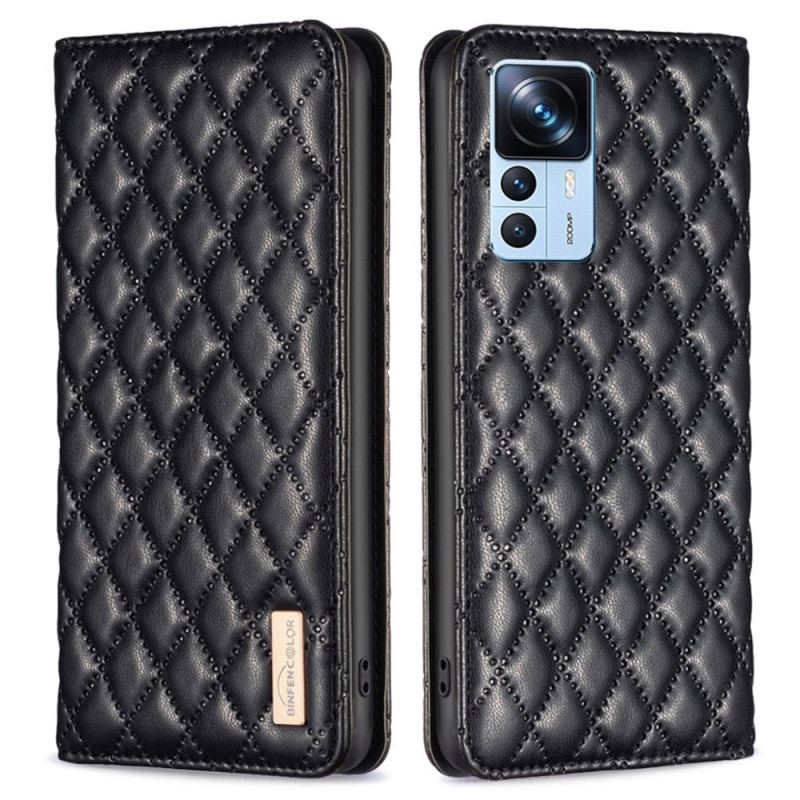 Capa De Celular Para Xiaomi 12T / 12T Pro Flip Cor Binfen Acolchoada