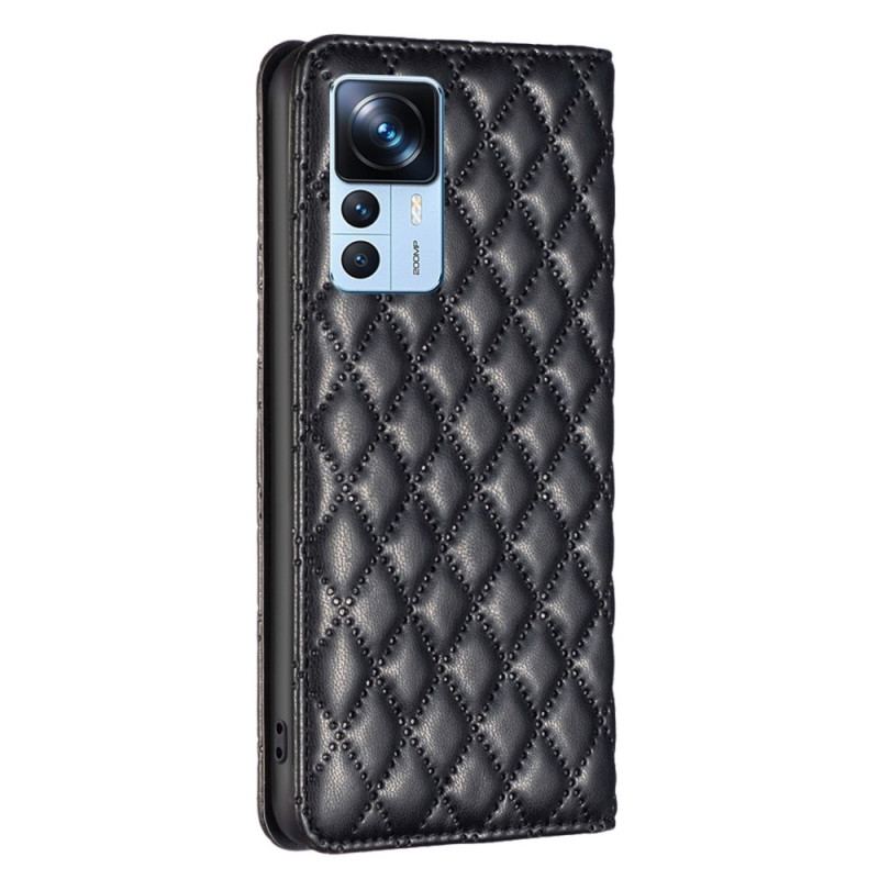 Capa De Celular Para Xiaomi 12T / 12T Pro Flip Cor Binfen Acolchoada