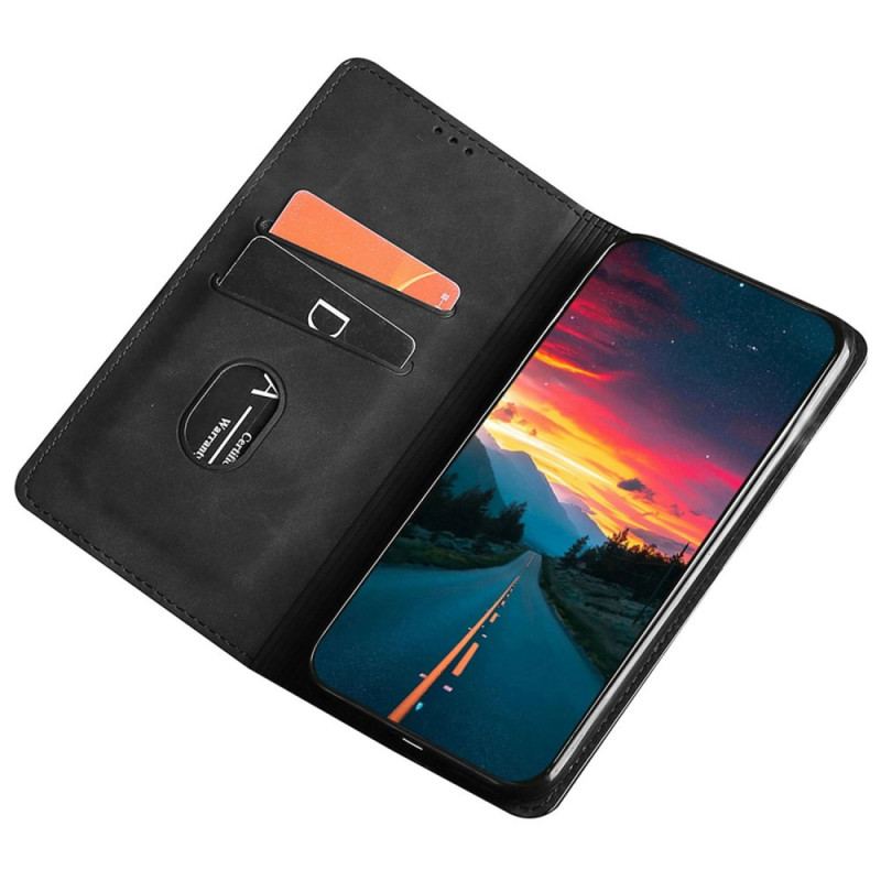 Capa De Celular Para Xiaomi 12T / 12T Pro Flip Efeito Couro