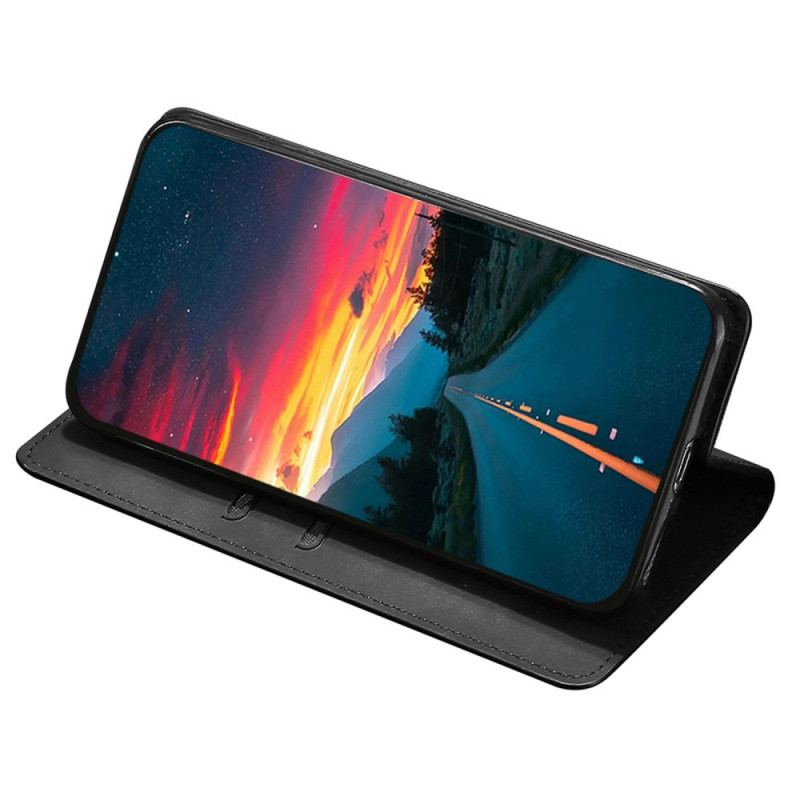 Capa De Celular Para Xiaomi 12T / 12T Pro Flip Efeito Couro