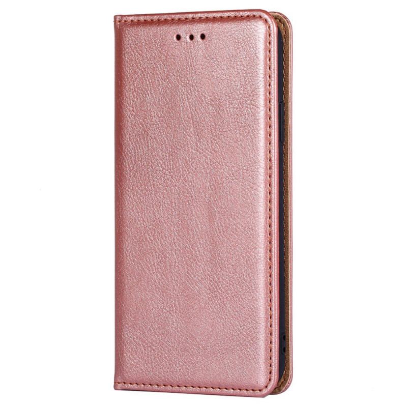 Capa De Celular Para Xiaomi 12T / 12T Pro Flip Efeito Couro Envernizado