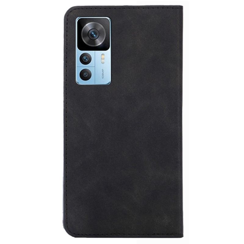 Capa De Celular Para Xiaomi 12T / 12T Pro Flip Elegância De Couro Sintético