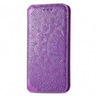 Capa De Celular Para Xiaomi 12T / 12T Pro Flip Folhas Tribais