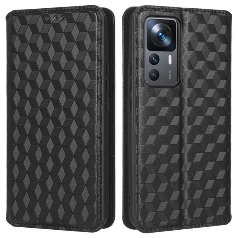 Capa De Celular Para Xiaomi 12T / 12T Pro Flip Padrão 3d