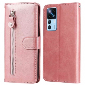 Capa De Couro Para Xiaomi 12T / 12T Pro Carteira