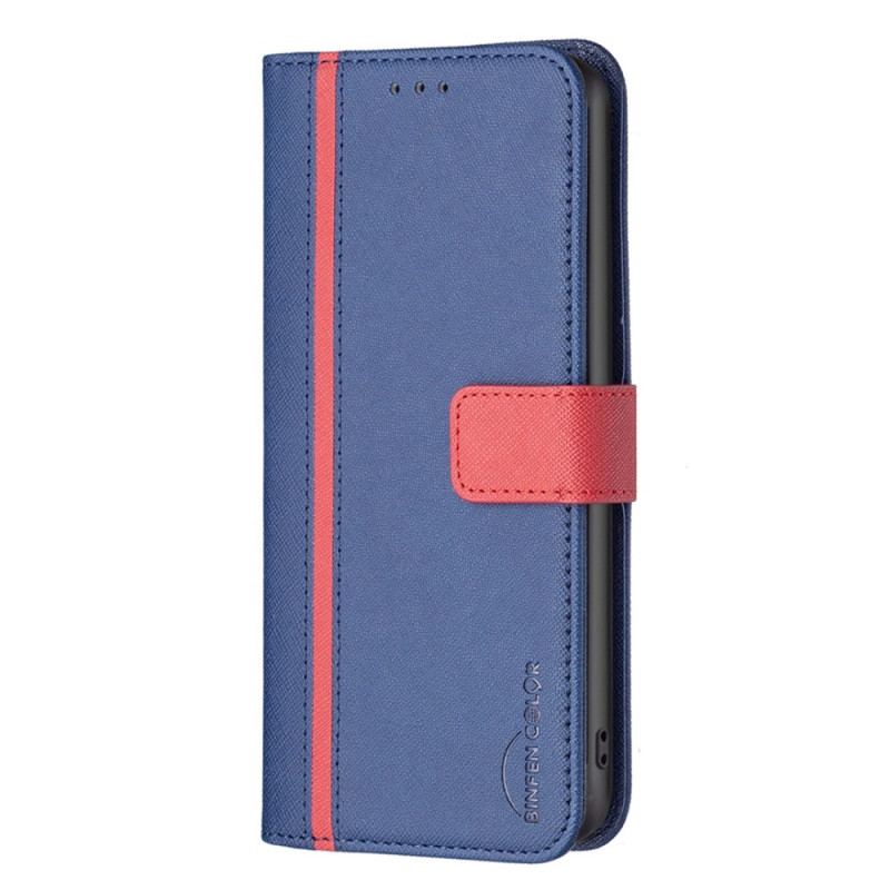 Capa De Couro Para Xiaomi 12T / 12T Pro Cor Binfen De Dois Tons