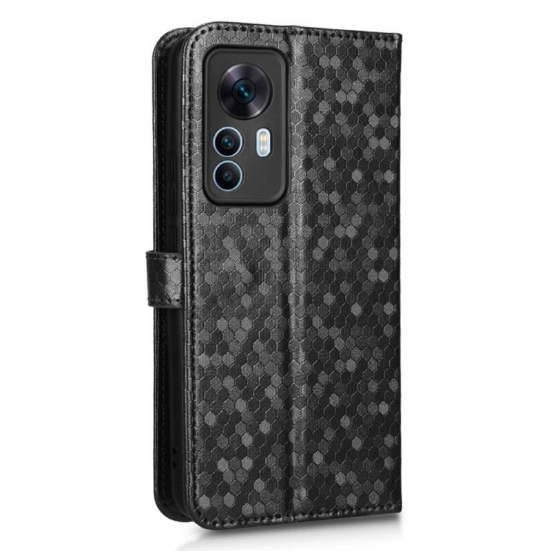 Capa De Couro Para Xiaomi 12T / 12T Pro De Cordão Design Strappy 3d