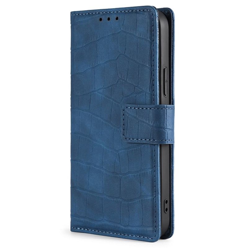 Capa De Couro Para Xiaomi 12T / 12T Pro Crocodilo Com Toque De Pele