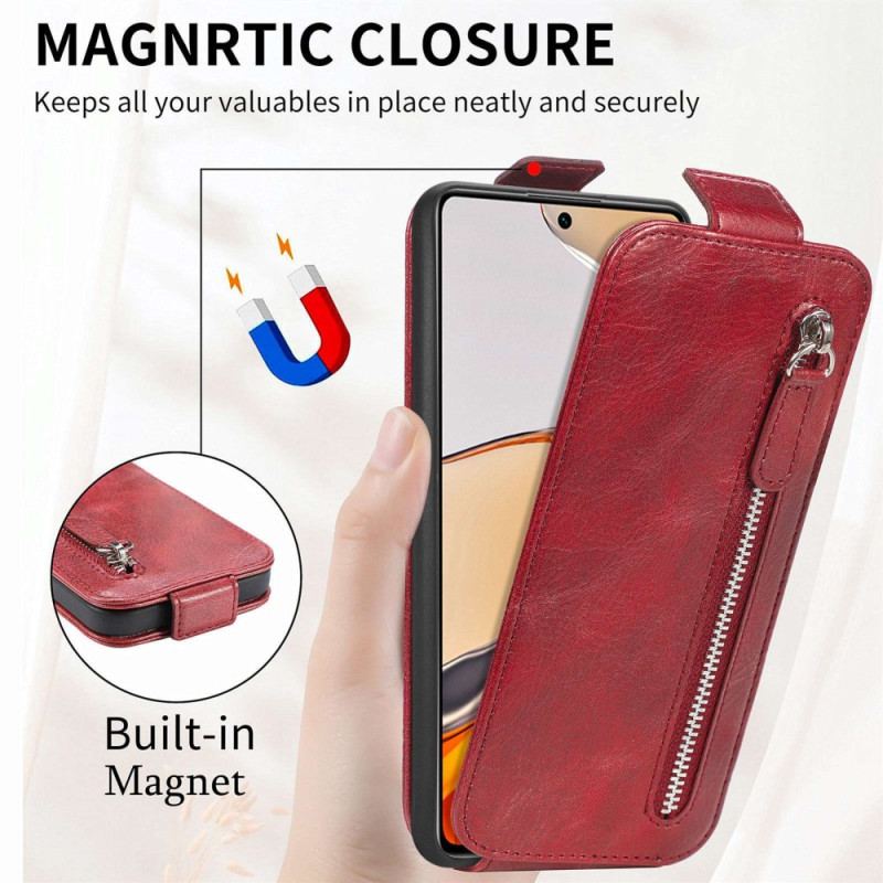 Capa De Couro Para Xiaomi 12T / 12T Pro Flip Porta-moedas Com Aba Vertical