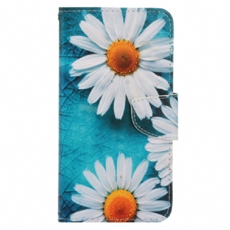 Capa Em Pele Para Xiaomi 12T / 12T Pro De Cordão Strappy Daisy