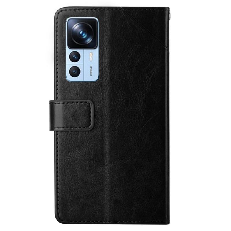 Capa Flip Para Xiaomi 12T / 12T Pro De Cordão Design De Alça