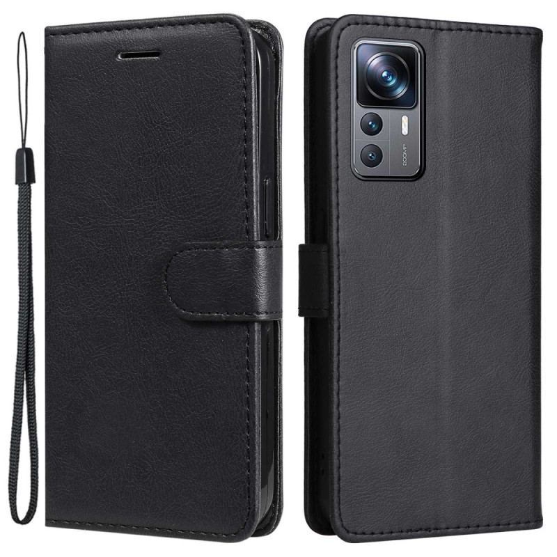 Capa Flip Para Xiaomi 12T / 12T Pro De Cordão Simples Com Alça