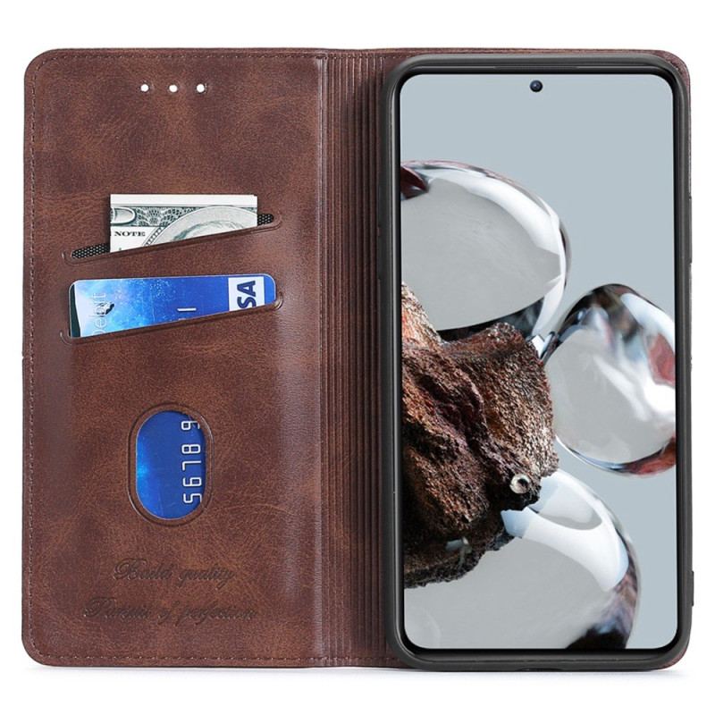 Capa Flip Para Xiaomi 12T / 12T Pro Costuras Expostas