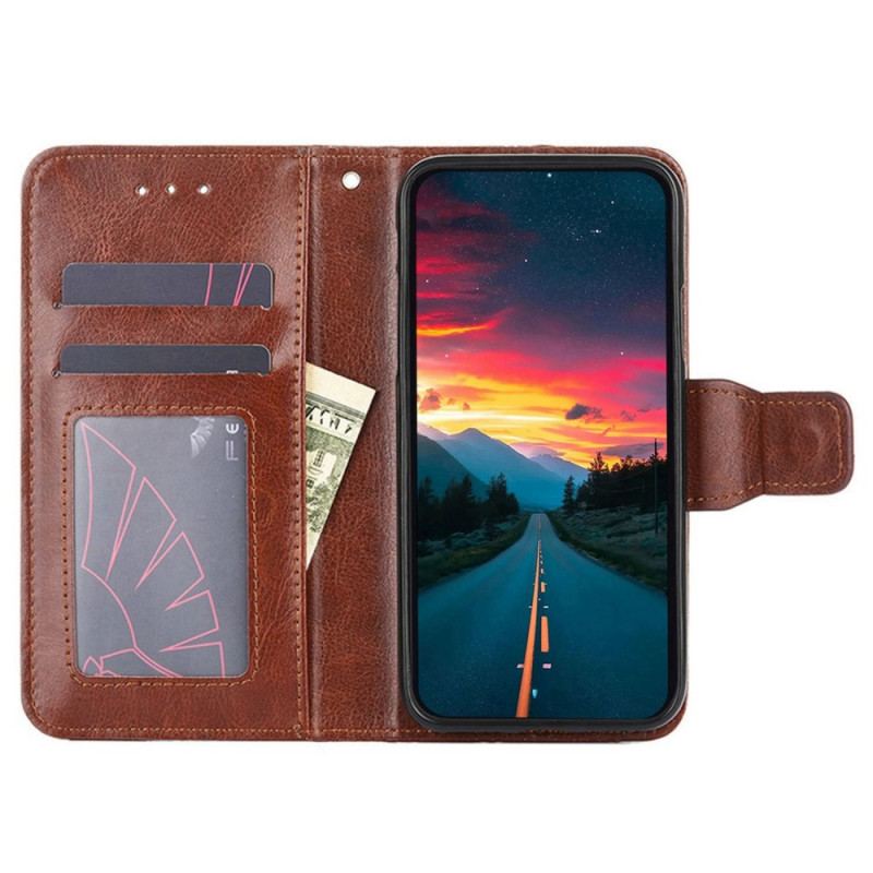 Capa Flip Para Xiaomi 12T / 12T Pro Estilo Retrô De Couro