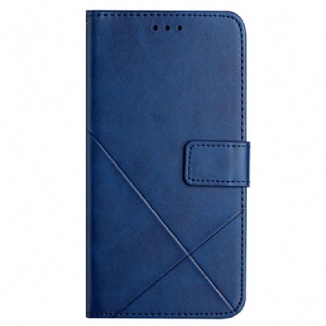 Capa Flip Para Xiaomi 12T / 12T Pro Estilo X Design Geo Couro