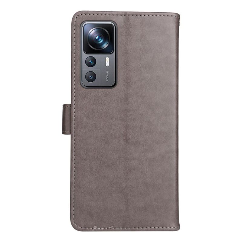 Capa Flip Para Xiaomi 12T / 12T Pro Gato E Abelhas