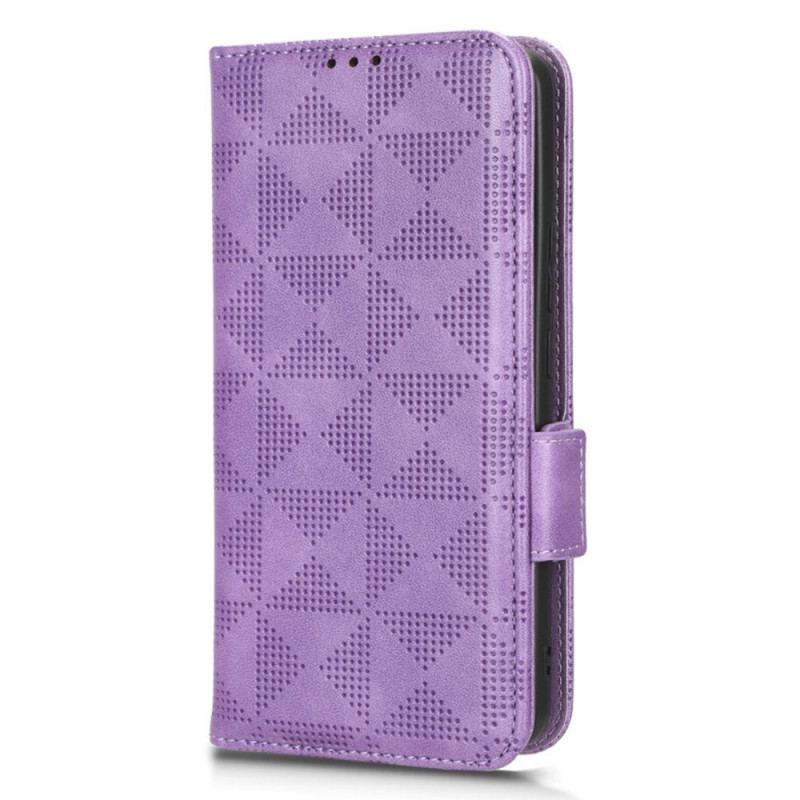 Capa Flip Para Xiaomi 12T / 12T Pro Triângulos Estilo Retrô