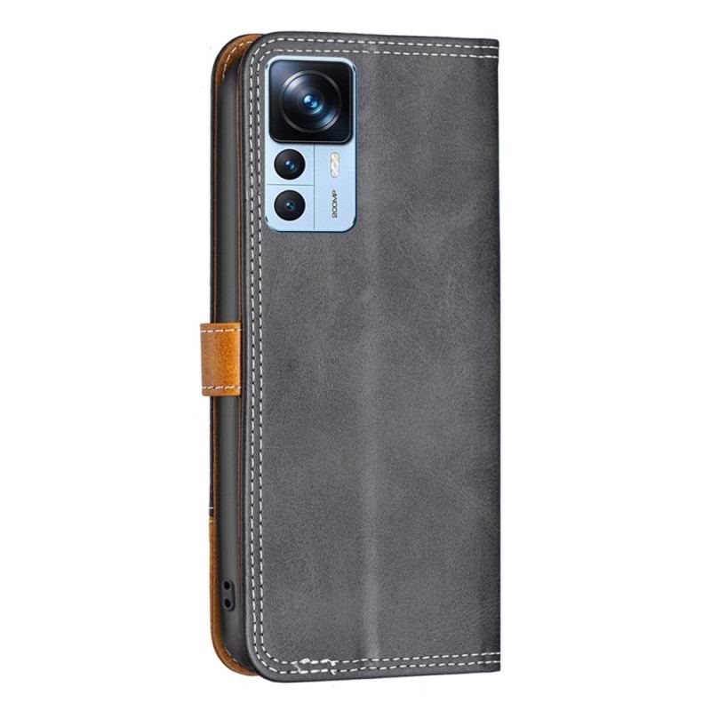 Capa Flip Para Xiaomi 12T / 12T Pro Vintage Binfen Cor