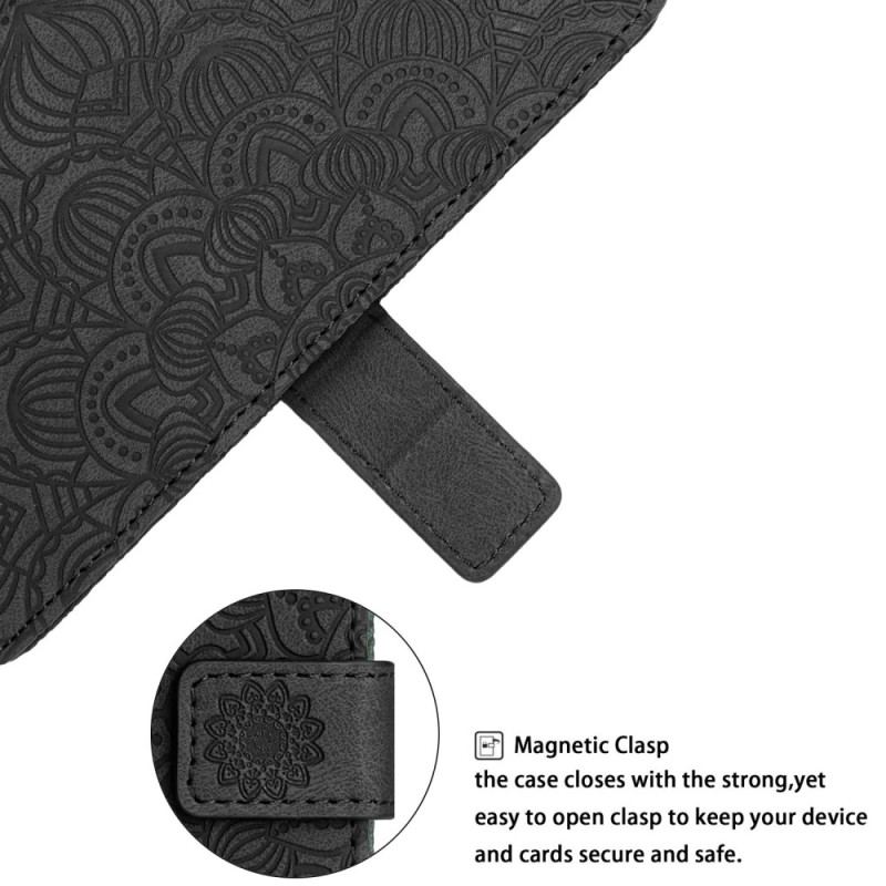 Capa Folio Para Xiaomi 12T / 12T Pro De Cordão Mandala Barroca Strappy