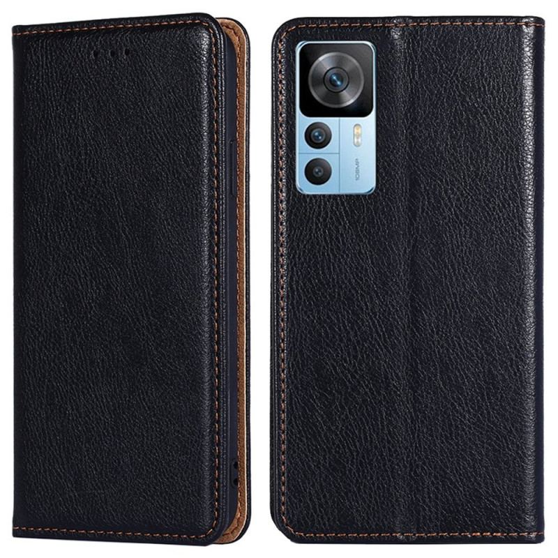 Capa Folio Para Xiaomi 12T / 12T Pro Costuras Expostas