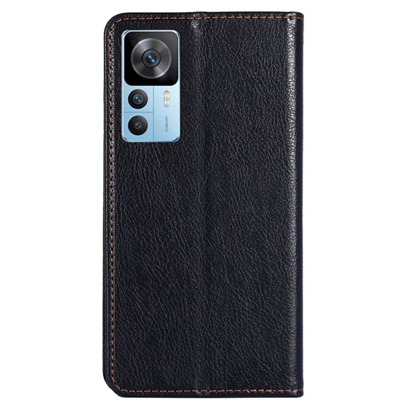 Capa Folio Para Xiaomi 12T / 12T Pro Costuras Expostas