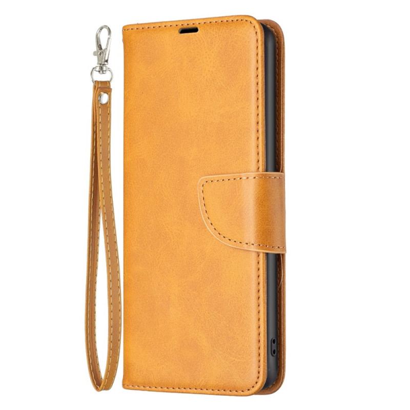 Capa Folio Para Xiaomi 12T / 12T Pro Couro Sintético Liso