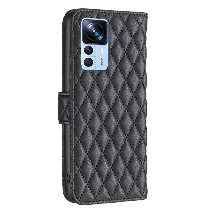 Capa Folio Para Xiaomi 12T / 12T Pro Estilo De Cor Binfen Acolchoado