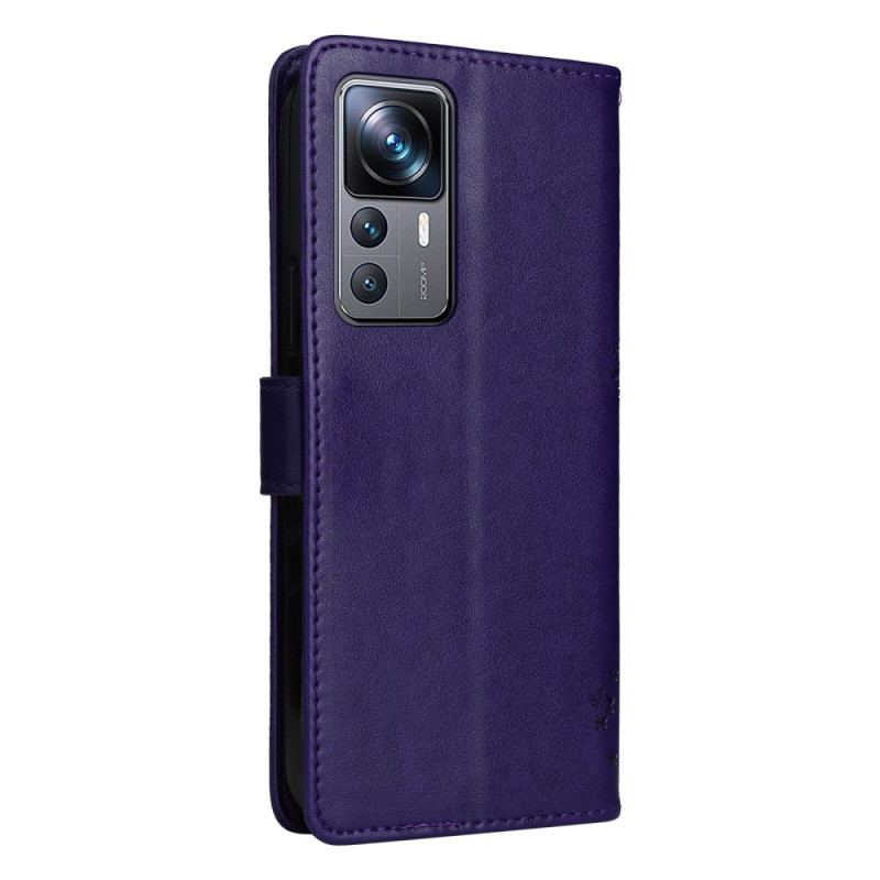 Capa Folio Para Xiaomi 12T / 12T Pro Gato Sob A Árvore