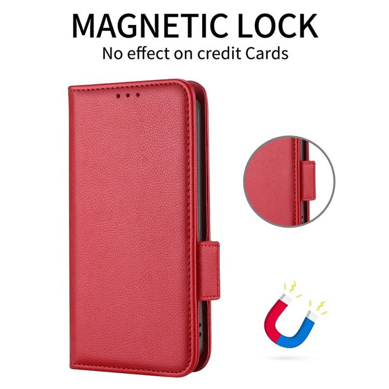 Capa De Celular Para Realme GT Neo 3 Flip Couro Falso Antiderrapante