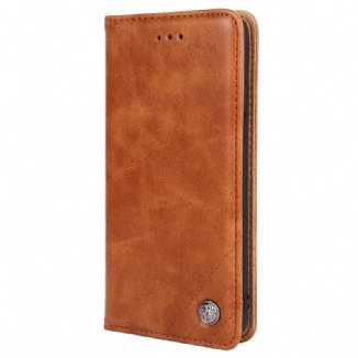 Capa De Celular Para Realme GT Neo 3 Flip Couro Falso Vintage