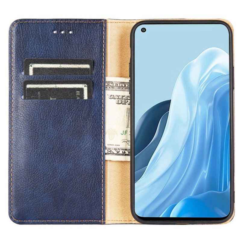 Capa De Celular Para Realme GT Neo 3 Flip Couro Sintético Macio