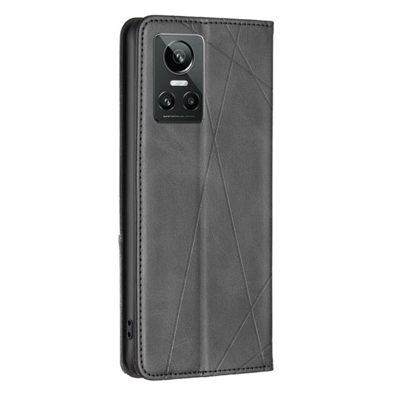 Capa De Celular Para Realme GT Neo 3 Flip Linhas Geométricas