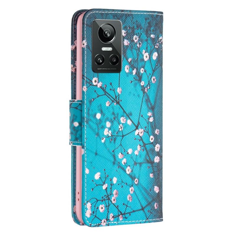 Capa De Couro Para Realme GT Neo 3 Girassol Multicolorido