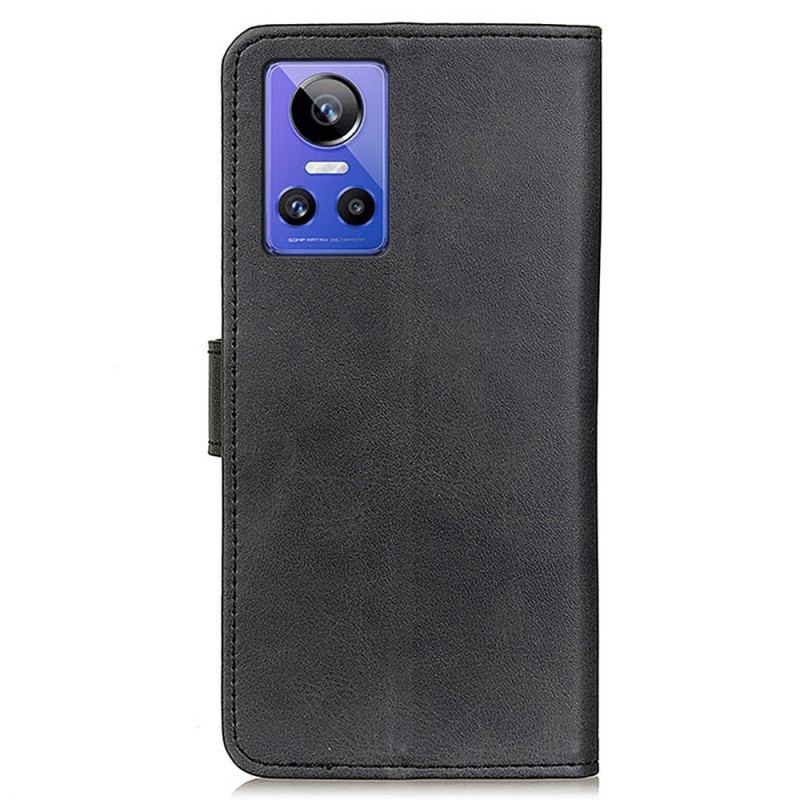 Capa De Couro Para Realme GT Neo 3 Couro Sintético Texturizado