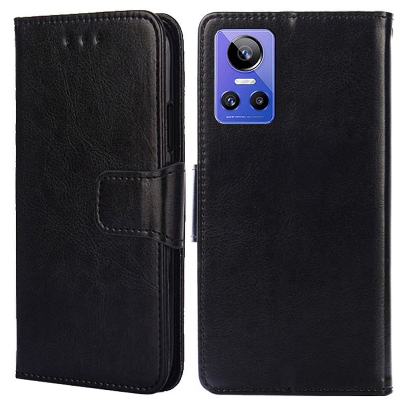 Capa Em Pele Para Realme GT Neo 3 Textura Brilhante