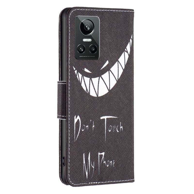 Capa Flip Para Realme GT Neo 3 Acima De Tudo. Não Toque No Meu Telefone