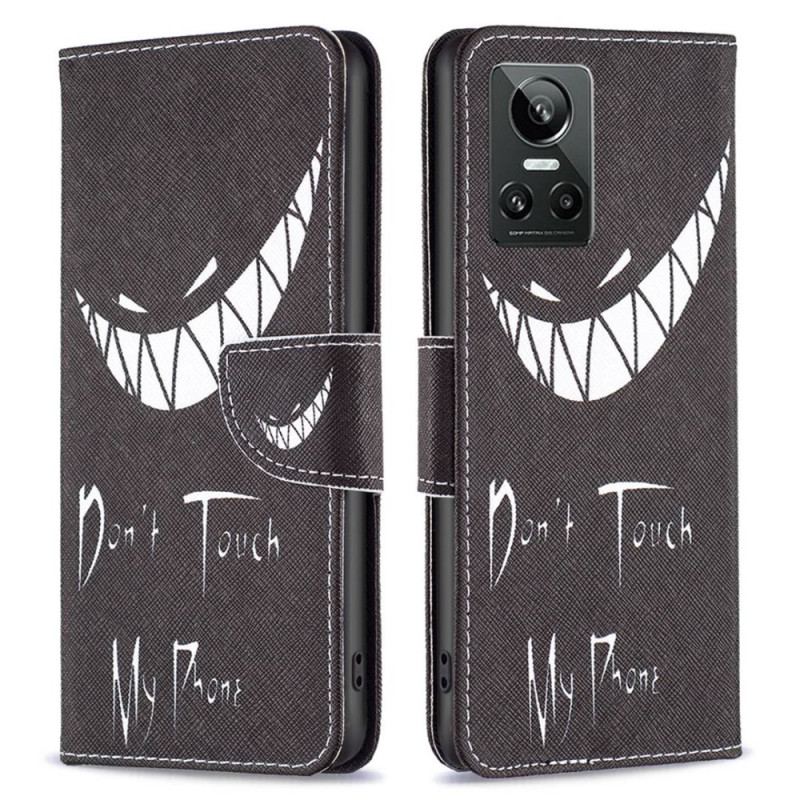 Capa Flip Para Realme GT Neo 3 Acima De Tudo. Não Toque No Meu Telefone