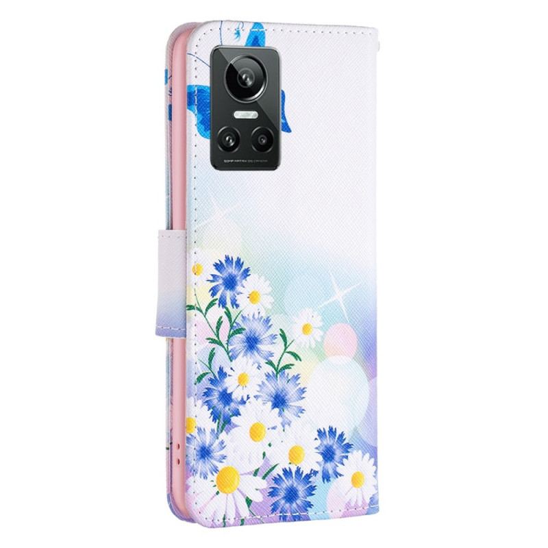 Capa Flip Para Realme GT Neo 3 Árvore Da Fantasia