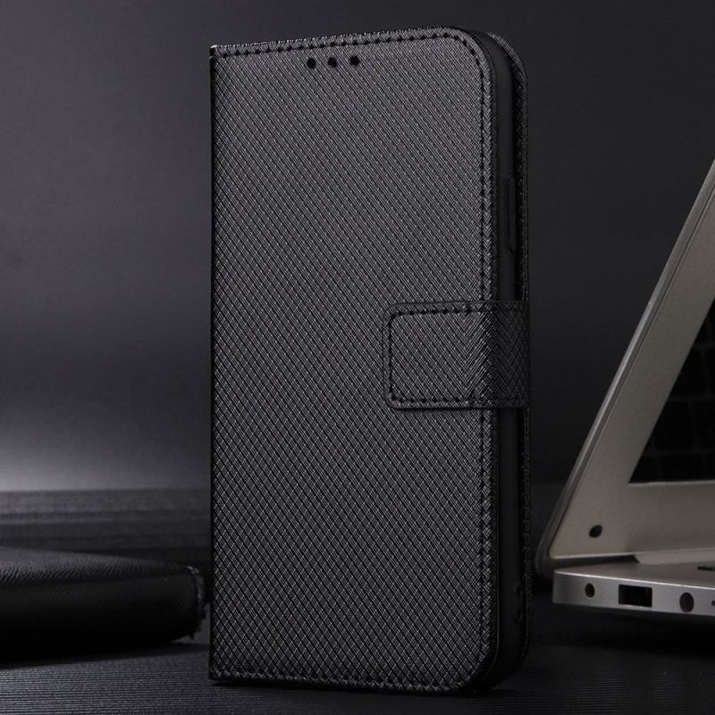 Capa Flip Para Realme GT Neo 3 De Cordão Strappy Textura Diamante