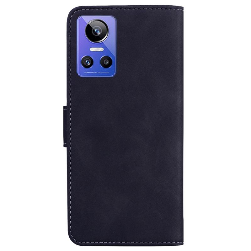 Capa Folio Para Realme GT Neo 3 Padrão Borboleta